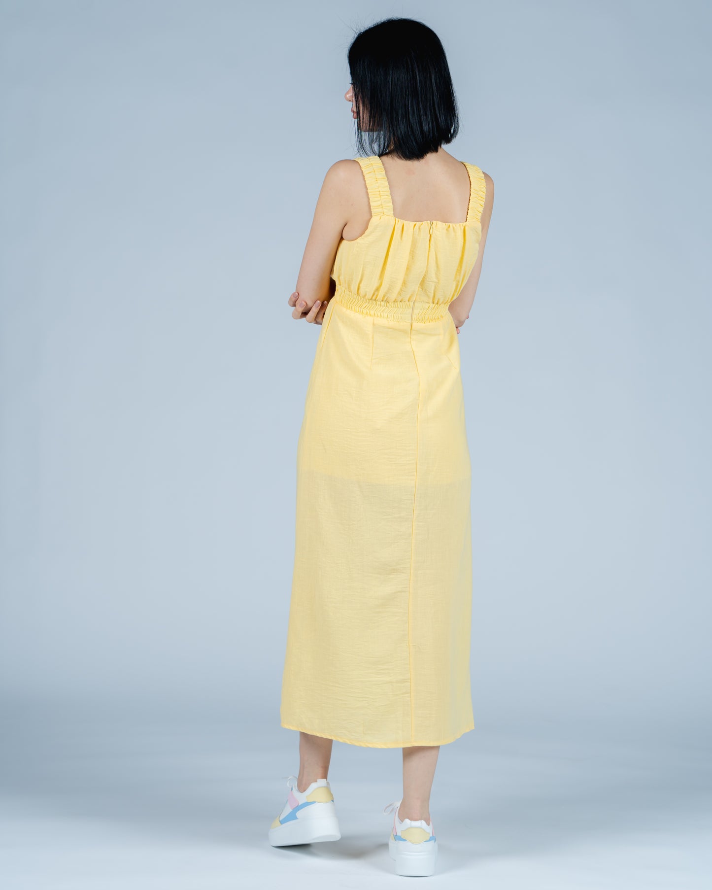 Yellow Off Shoulder Dress