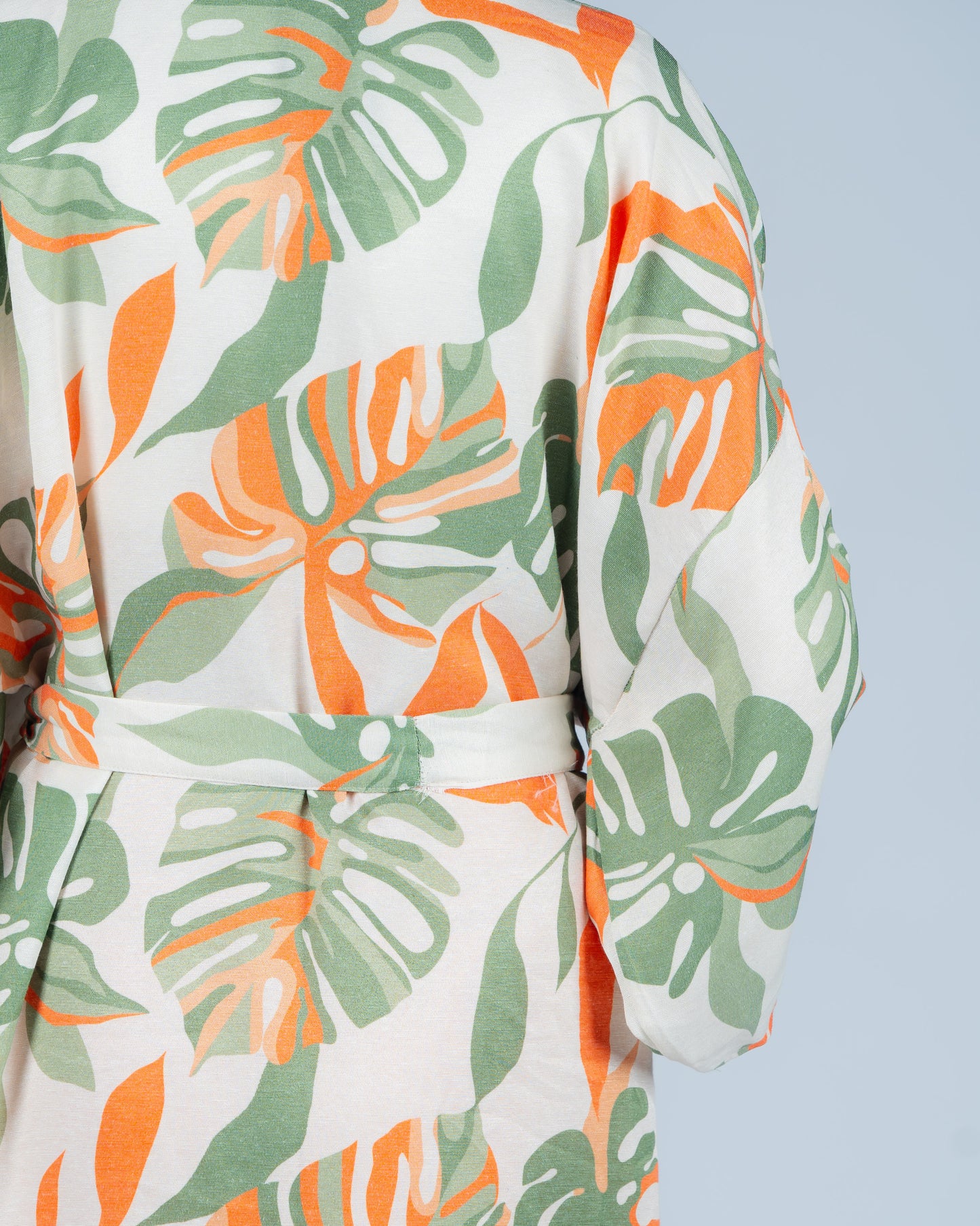 Long Printed Cardigan