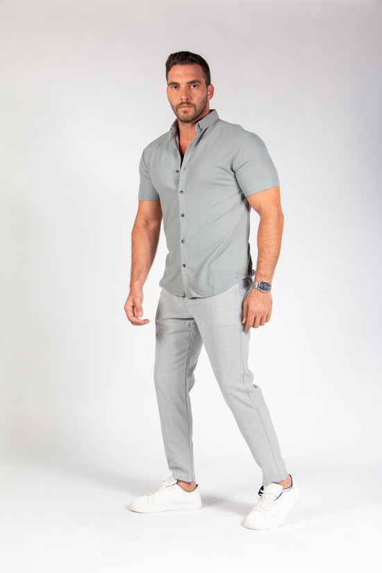 Silver Grey Half Sleeve Shirt